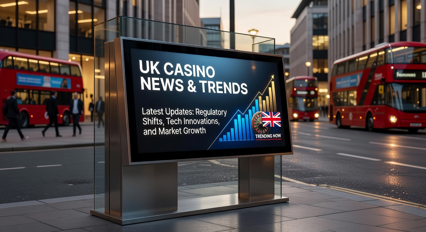 Graphic illustrating UK gambling regulations with icons of slots, taxes, and regulatory symbols