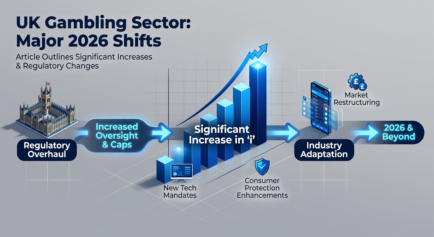 Infographic showing growth of illegal gambling market alongside legal tax increases in the UK