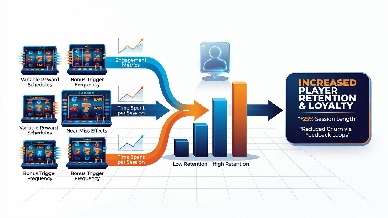 Player engagement metrics displayed on a casino analytics dashboard