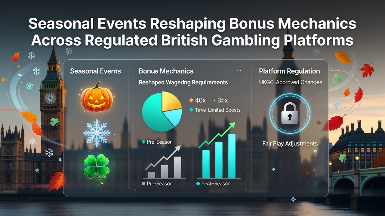 Seasonal bonus promotions displayed on a UK casino interface during holiday periods
