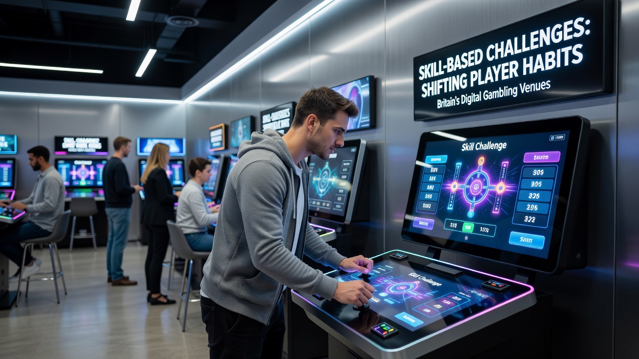 Players engaging with skill-based games on digital casino platforms in Britain