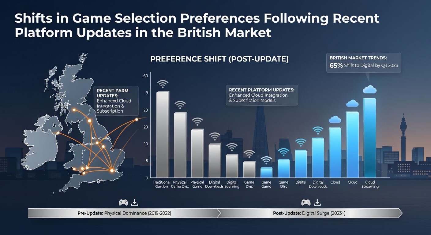 Visual representation of shifting game preferences on British gaming platforms after recent updates